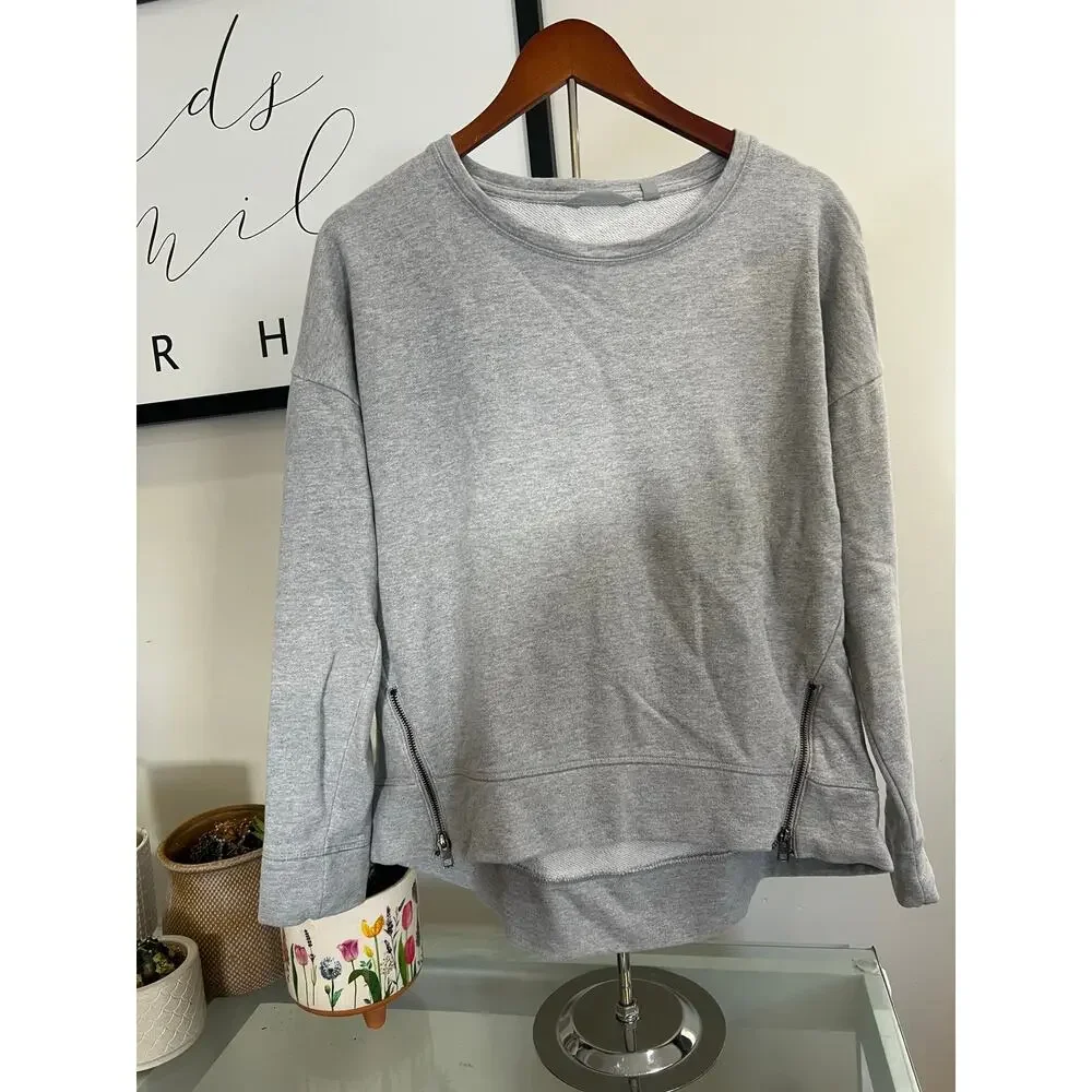 Athleta Grey Hi-Lo Sweatshirt – Size Medium